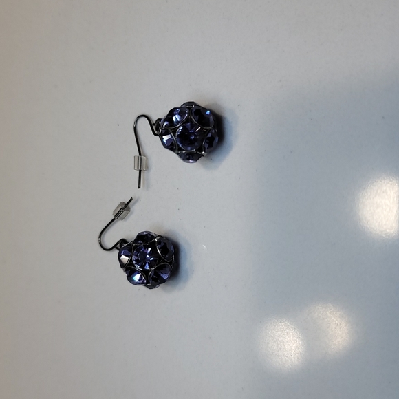 Rhinestone Cluster Earrings - Picture 5 of 6